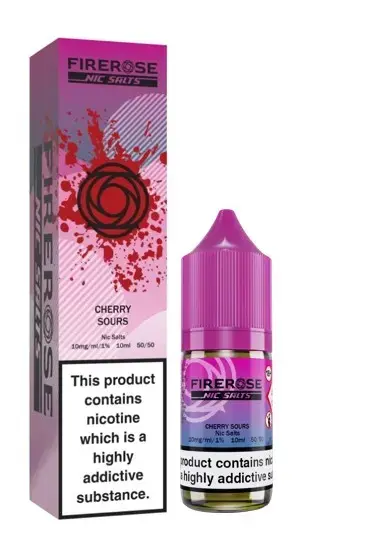 Cherry Sours Nic Salt E-Liquid by Firerose 5000 Salts 10ml - 10mg